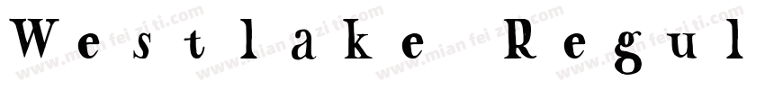 Westlake Regular字体转换